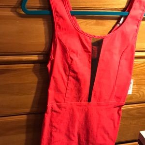 Open Back Coral Charlotte Russe Clubbing Dress